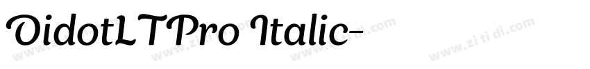 DidotLTPro Italic字体转换